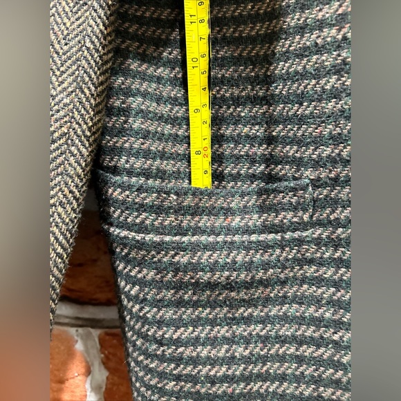 Vintage 90’s Blazer Multi Pattern Tweed Suede Collar Small JL Colebrook EUC - Picture 6 of 10